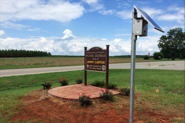 Jimmy Carter Small Solar Sign Lights 吉米·卡特小型太阳能标识灯